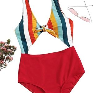 Multicolored monokini! Never worn